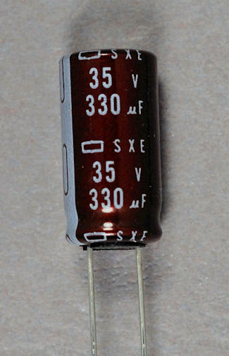 image of radial lead capacitor